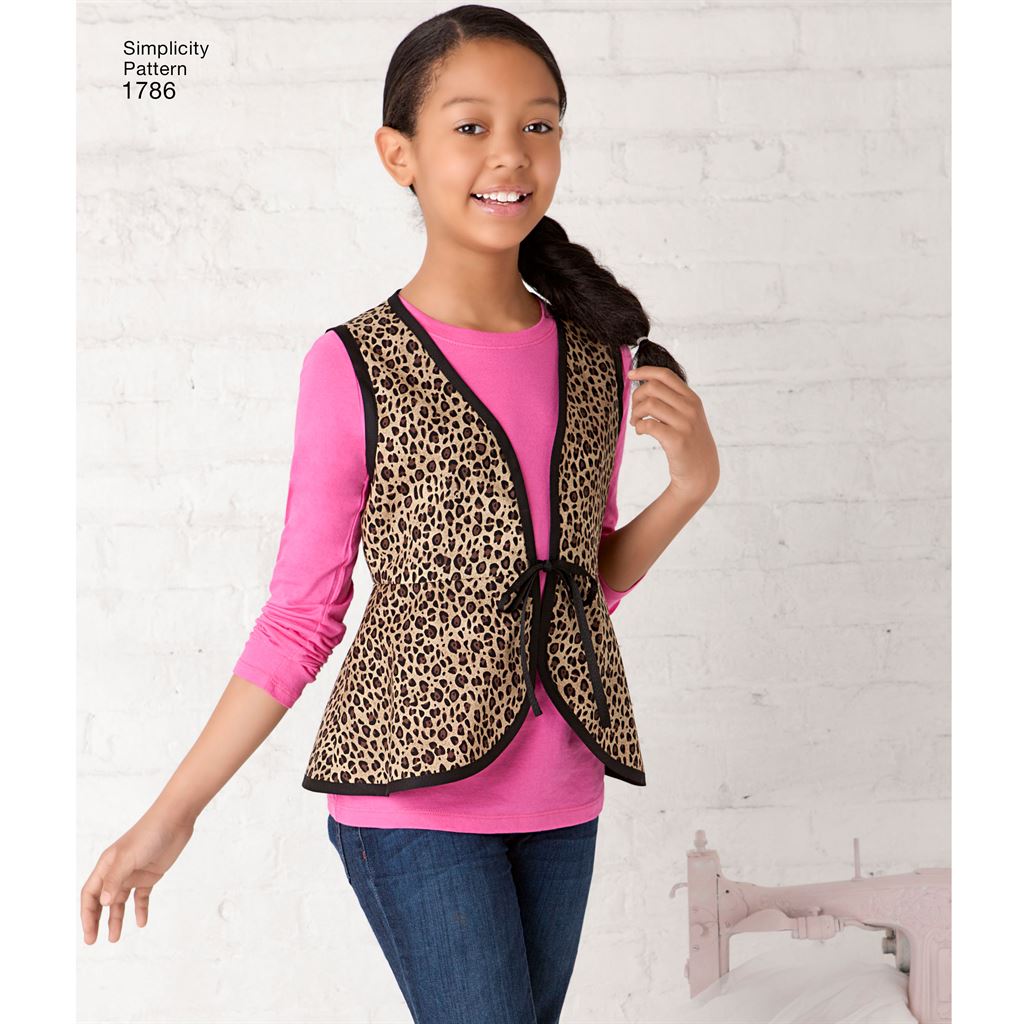 Simplicity Pattern 1786 Learn to Sew Childs and Girls Sportswear Image 1 From Patternsandplains.com
