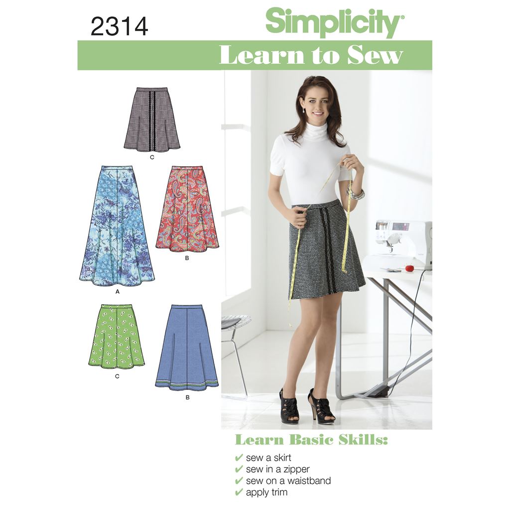 Simplicity Pattern 2314 Womens Skirts Image 1 From Patternsandplains.com