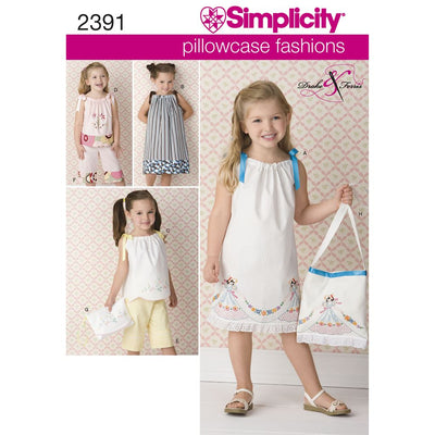 Simplicity Pattern 2391 Childs vintage pillow case fashion Image 1 From Patternsandplains.com