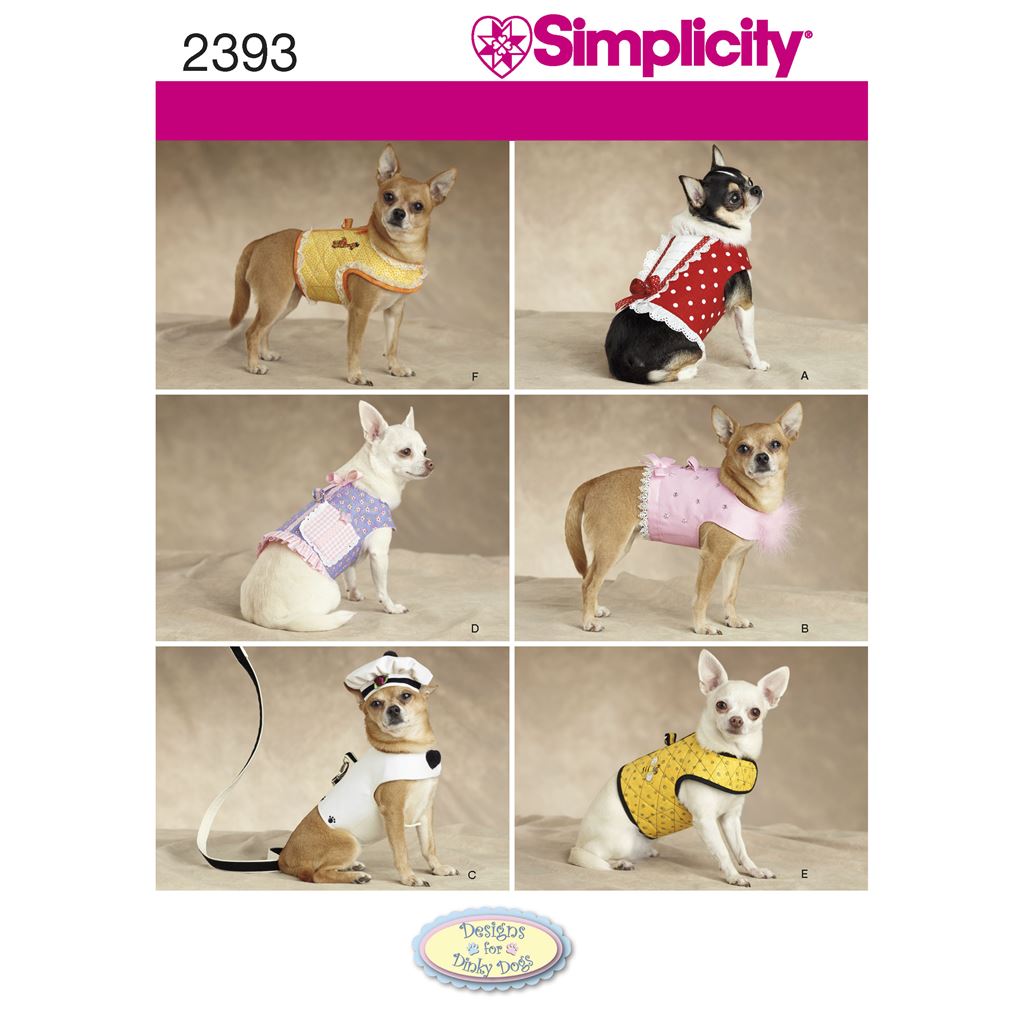 Simplicity Pattern 2393 Dog Clothes Image 1 From Patternsandplains.com