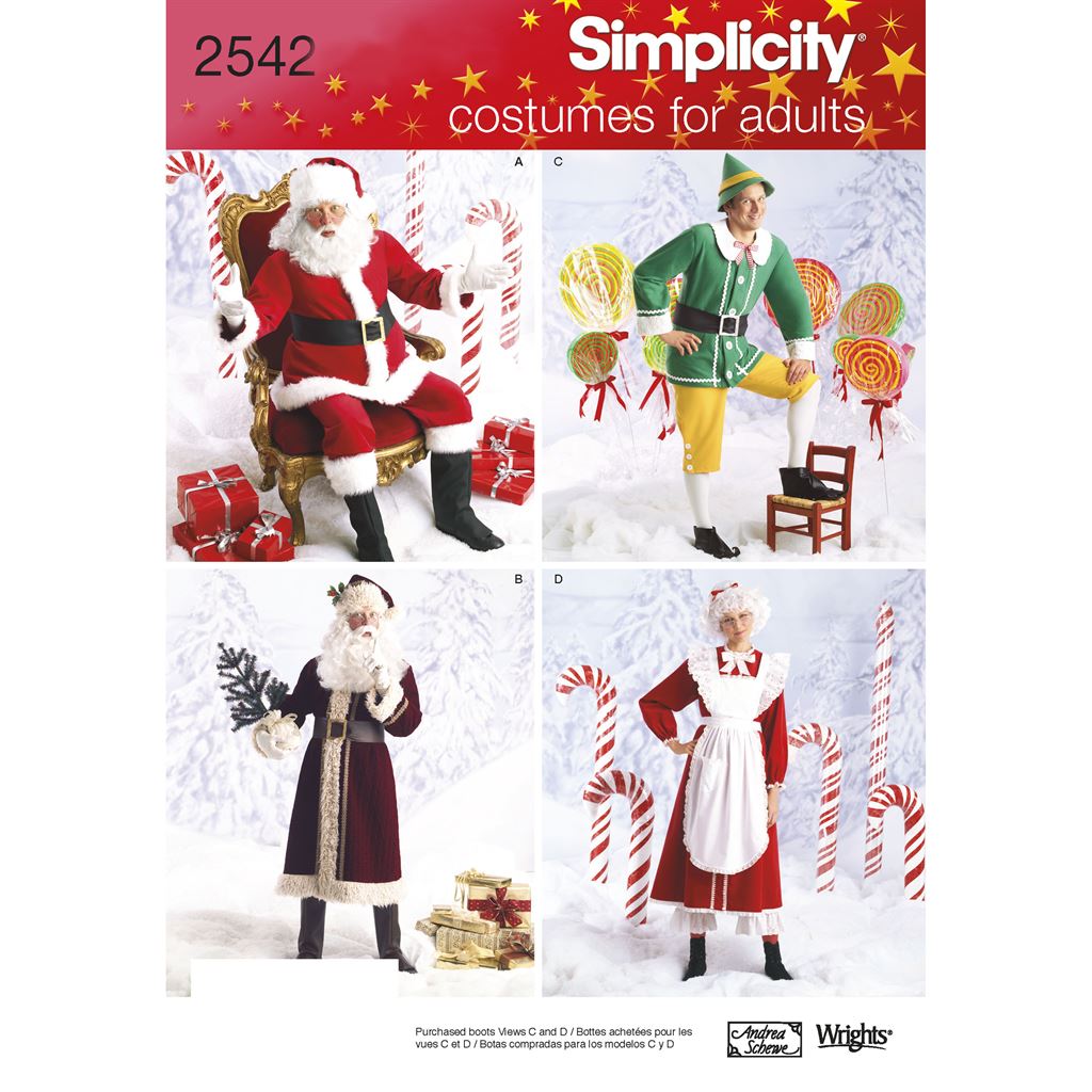 Simplicity Pattern 2542 Adult Costumes Image 1 From Patternsandplains.com