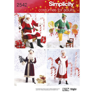 Simplicity Pattern 2542 Adult Costumes Image 1 From Patternsandplains.com