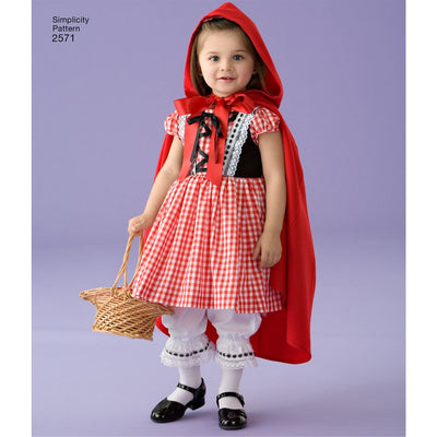 Simplicity Pattern 2571 Toddler Costumes Image 1 From Patternsandplains.com