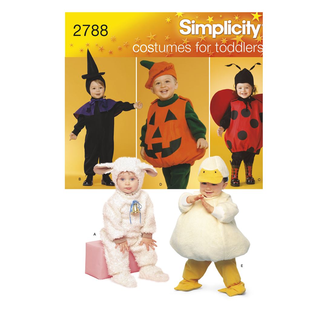 Simplicity Pattern 2788 Toddler Costumes Image 1 From Patternsandplains.com