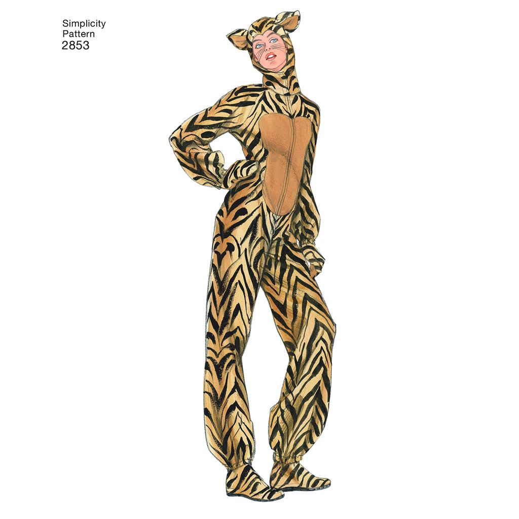 Simplicity Pattern 2853 Adult Costumes Image 1 From Patternsandplains.com