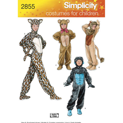 Simplicity Pattern 2855 Child Boy and Girl Costumes Image 1 From Patternsandplains.com