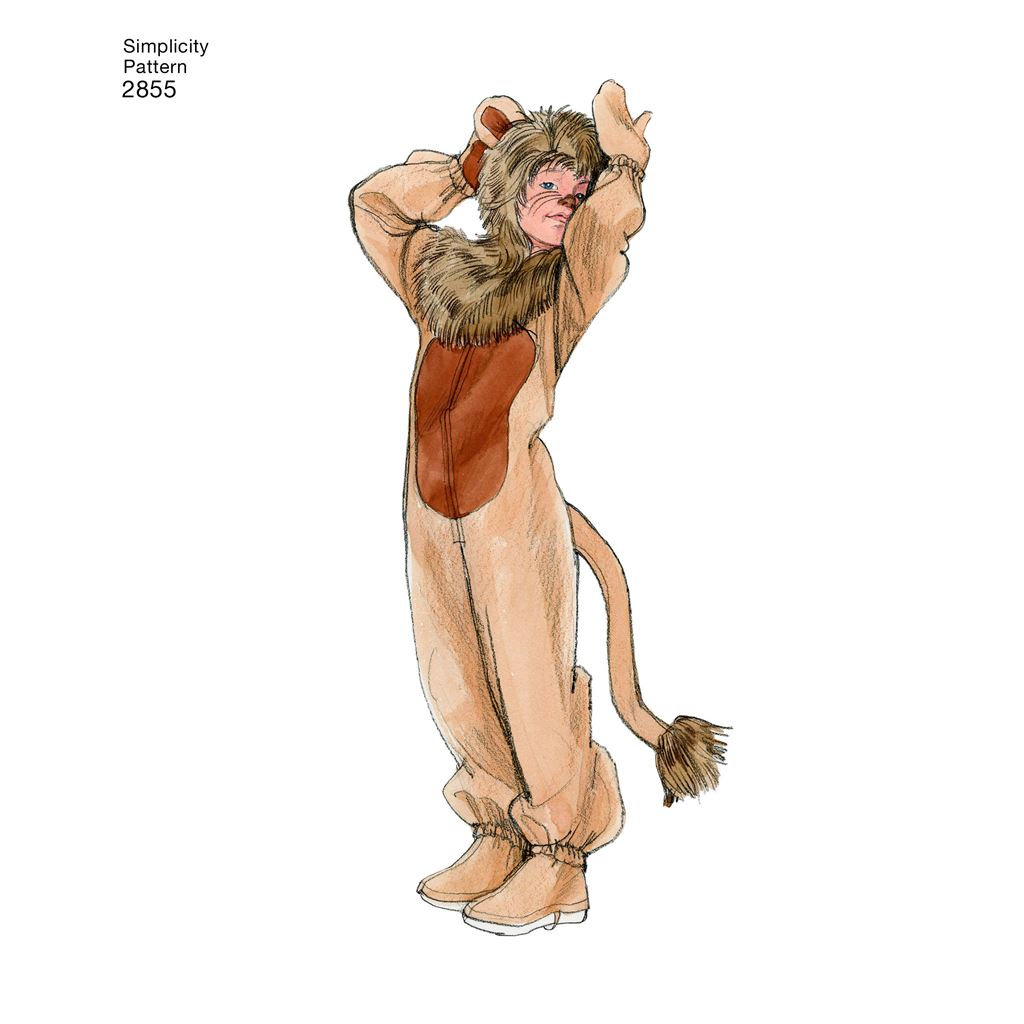 Simplicity Pattern 2855 Child Boy and Girl Costumes Image 1 From Patternsandplains.com