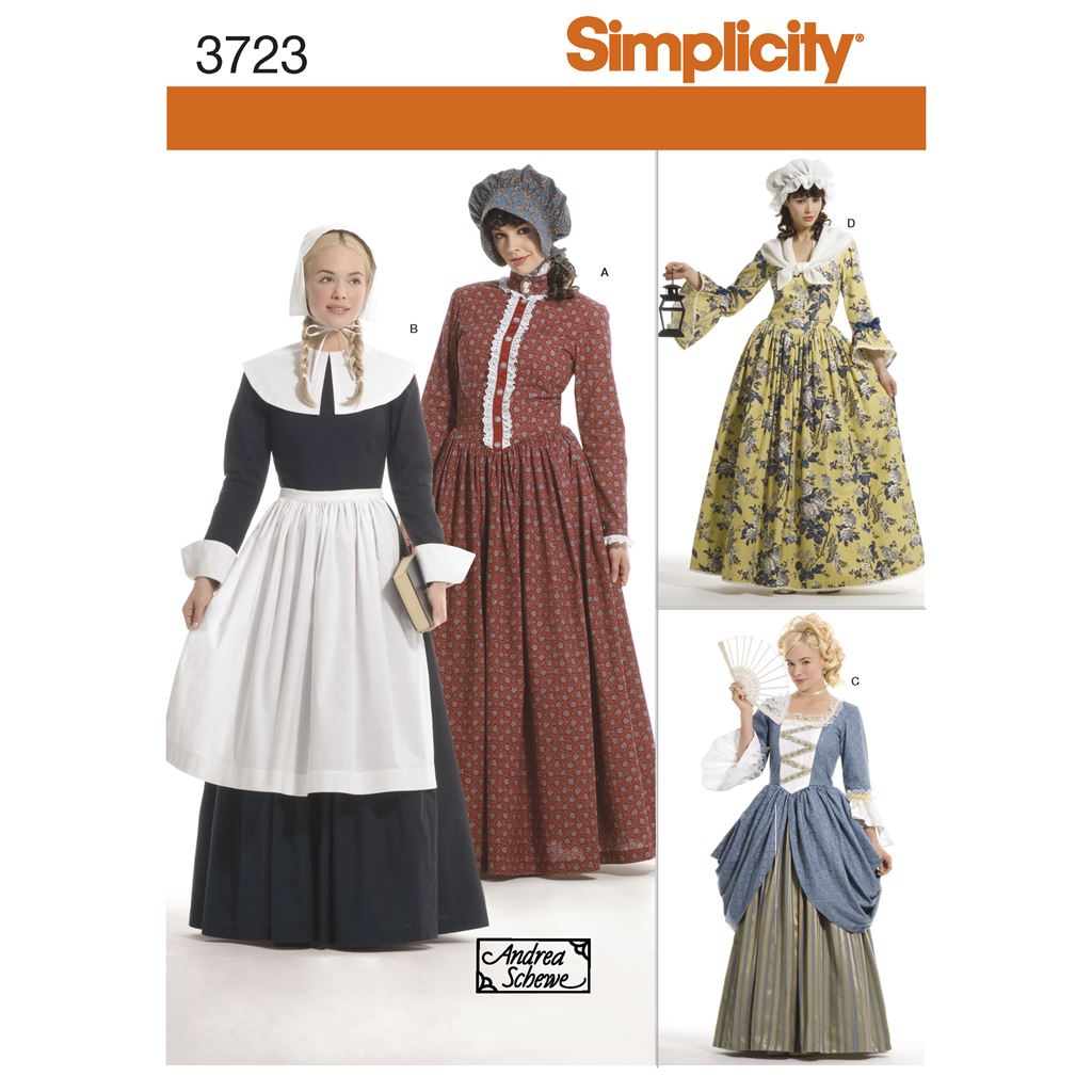 Simplicity Pattern 3723 Womens Costumes Image 1 From Patternsandplains.com