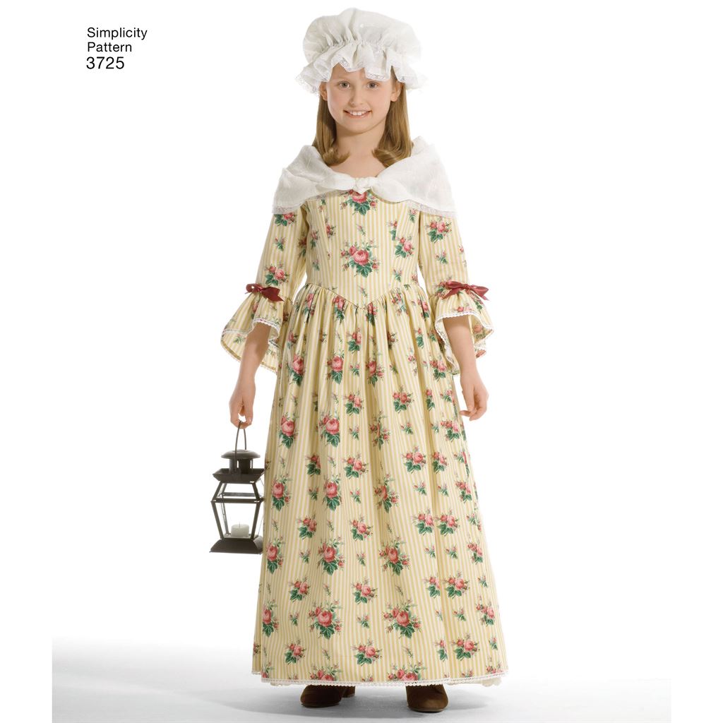 Simplicity Pattern 3725 Child and Girl Costumes Image 1 From Patternsandplains.com