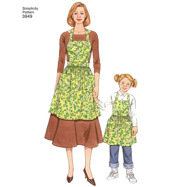 Simplicity Pattern 3949 Aprons Patterns and Plains