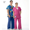 Simplicity Pattern 4101 Womens and Mens Plus Size Scrubs Image 1 From Patternsandplains.com