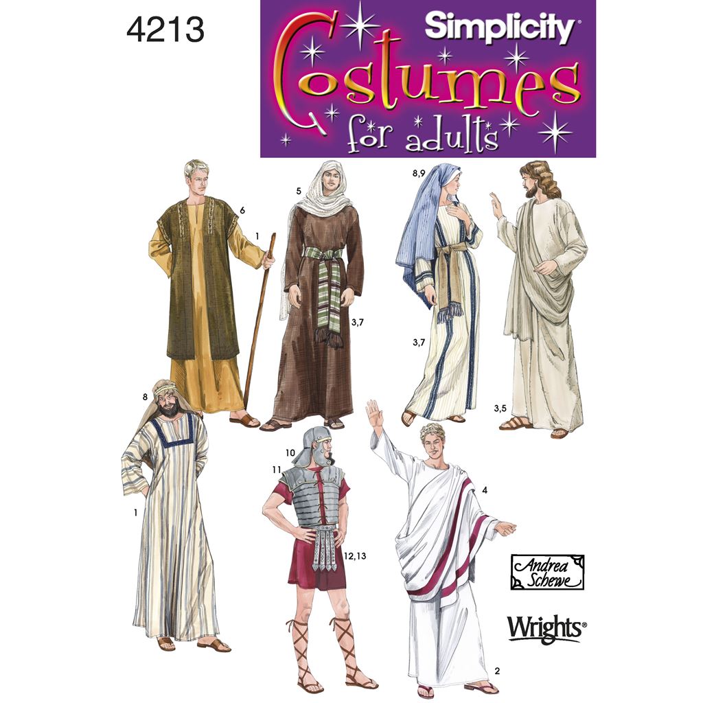 Simplicity Pattern 4213 Adult Costumes Image 1 From Patternsandplains.com