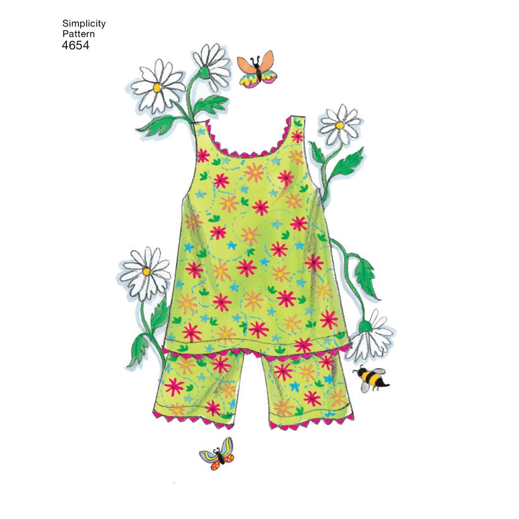 Simplicity Pattern 4654 Doll Clothes Image 1 From Patternsandplains.com