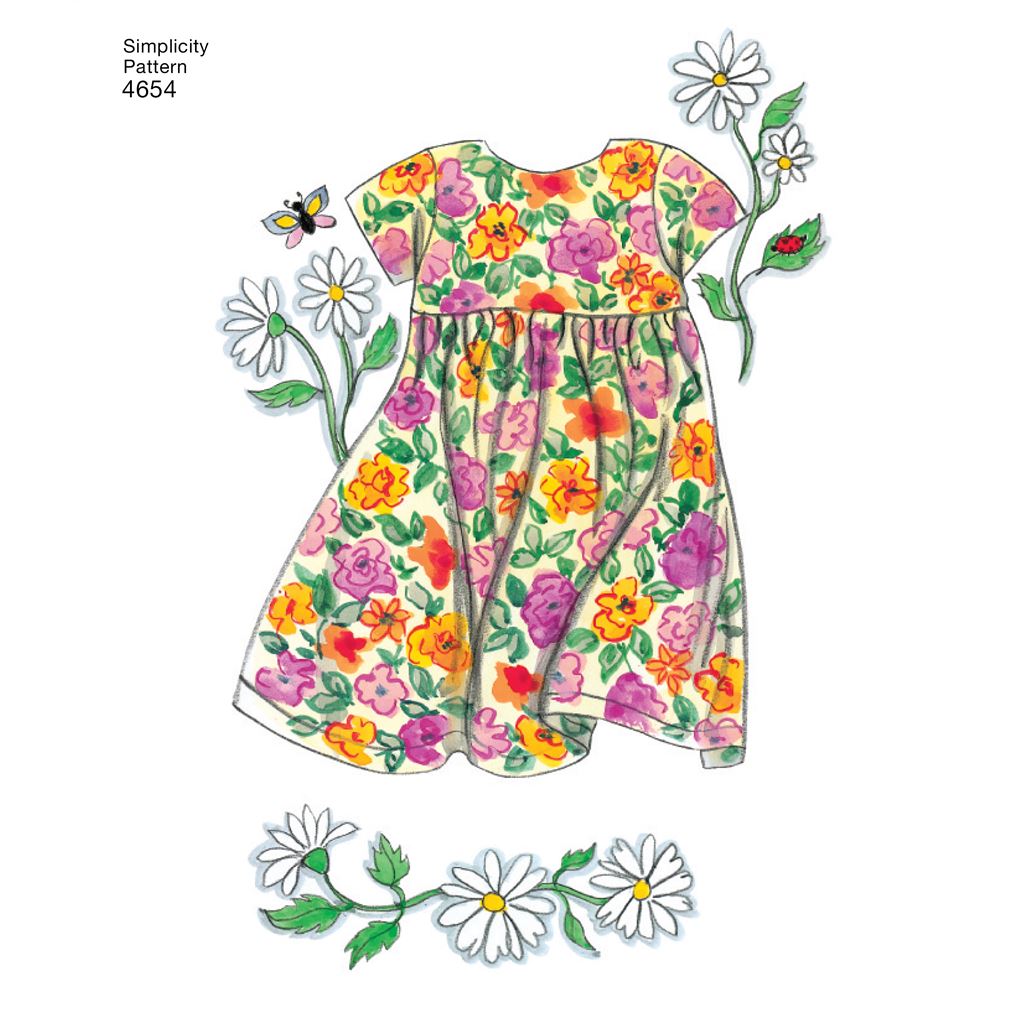 Simplicity Pattern 4654 Doll Clothes Image 1 From Patternsandplains.com