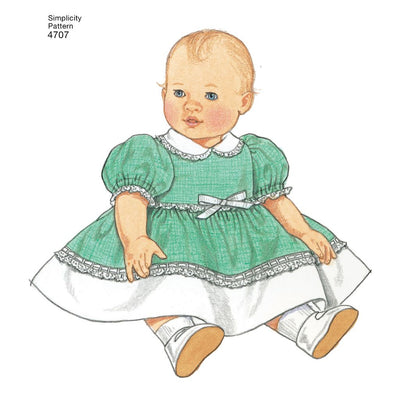 Simplicity Pattern 4707 Doll Clothes Image 1 From Patternsandplains.com