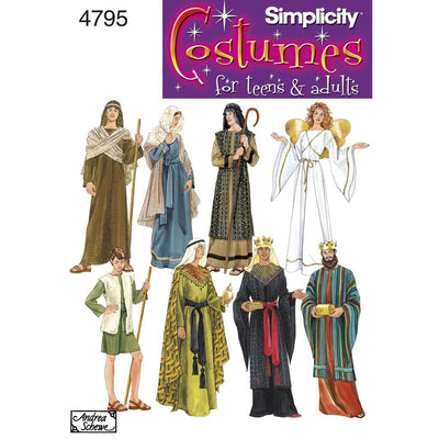 Simplicity Pattern 4795 Womens Men and Teen Costumes Image 1 From Patternsandplains.com