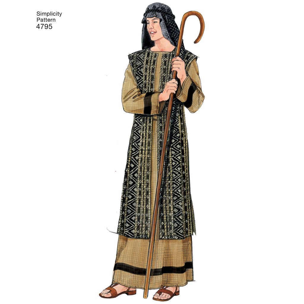 Simplicity Pattern 4795 Womens Men and Teen Costumes Image 1 From Patternsandplains.com