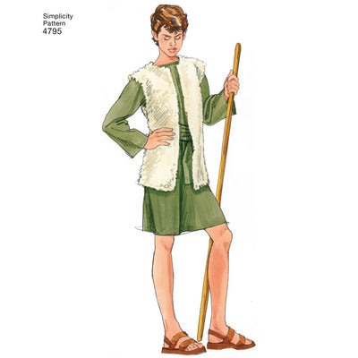 Simplicity Pattern 4795 Womens Men and Teen Costumes Image 1 From Patternsandplains.com