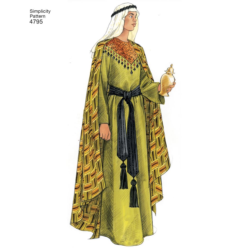 Simplicity Pattern 4795 Womens Men and Teen Costumes Image 1 From Patternsandplains.com