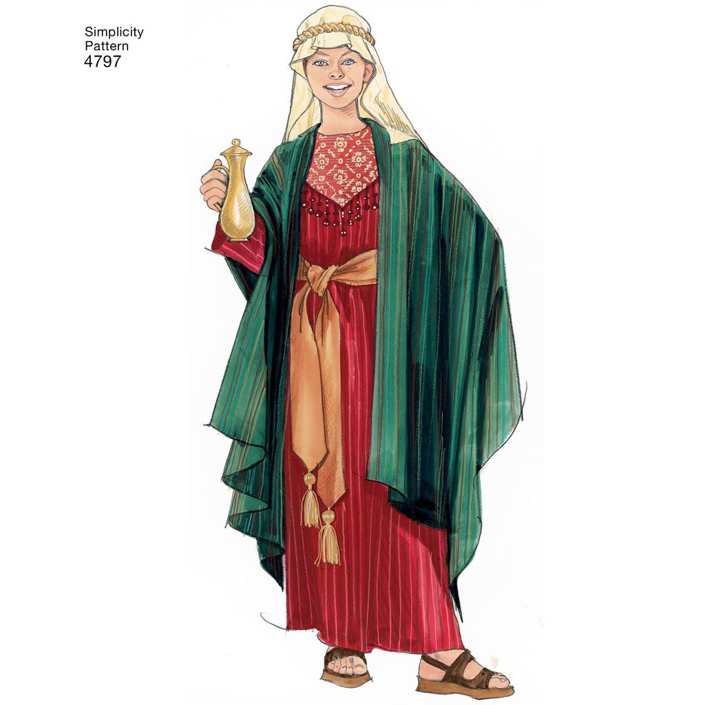 Simplicity Pattern 4797 Boy and Girl Costumes Image 1 From Patternsandplains.com