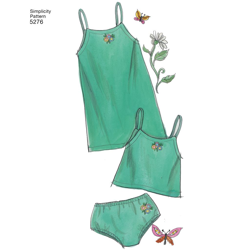 Simplicity Pattern 5276 Doll Clothes Image 1 From Patternsandplains.com