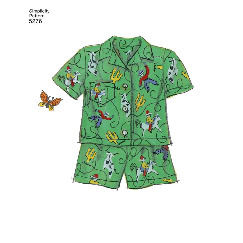 Simplicity Pattern 5276 Doll Clothes Image 1 From Patternsandplains.com