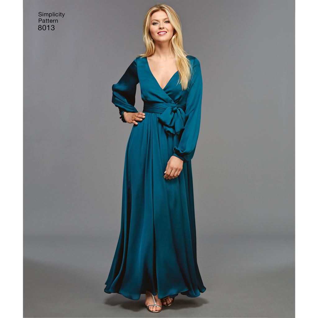 Simplicity Pattern 8013 Women's Vintage 1970's Dresses' Simplicity Pattern 8013 Women's Vintage 1970's Dresses'