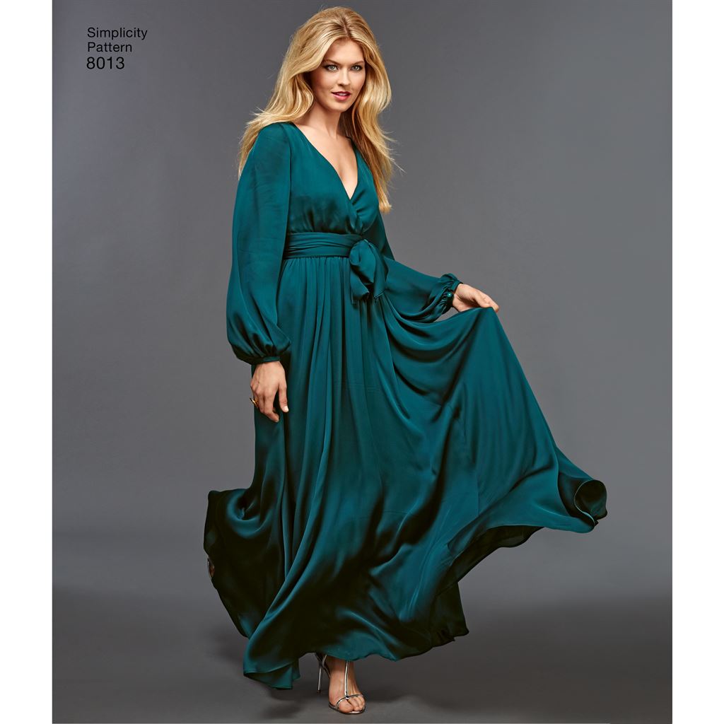 Simplicity Pattern 8013 Womens Vintage 1970s Dresses Image 1 From Patternsandplains.com