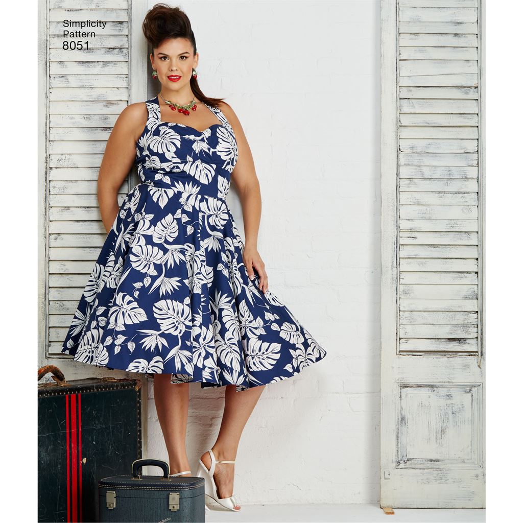 Simplicity Pattern 8051 Women's and Plus Size Dresses Simplicity Pattern 8051 Women's and Plus Size Dresses