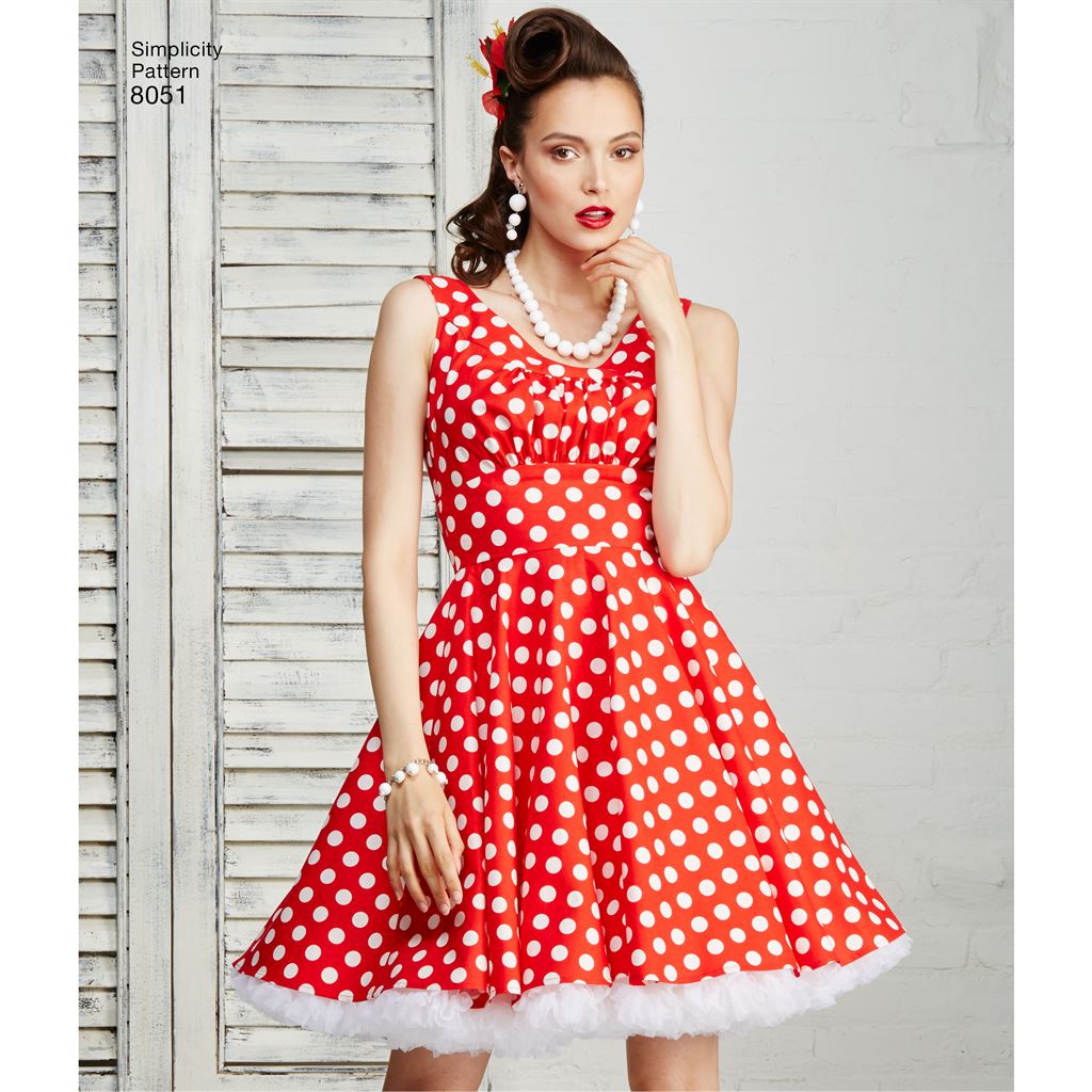 Simplicity Pattern 8051 Women's and Plus Size Dresses - Patterns and Plains Simplicity Pattern 8051 Women's and Plus Size Dresses - Patterns and Plains