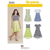 Simplicity Pattern 8065 Girls and Girls Plus Dress or Popover Dress Image 1 From Patternsandplains.com