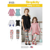 Simplicity Pattern 8105 Childs and Girls Knit Tunics and Leggings Image 1 From Patternsandplains.com