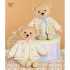 Simplicity Pattern 8155 Stuffed Bears with Clothes Image 1 From Patternsandplains.com
