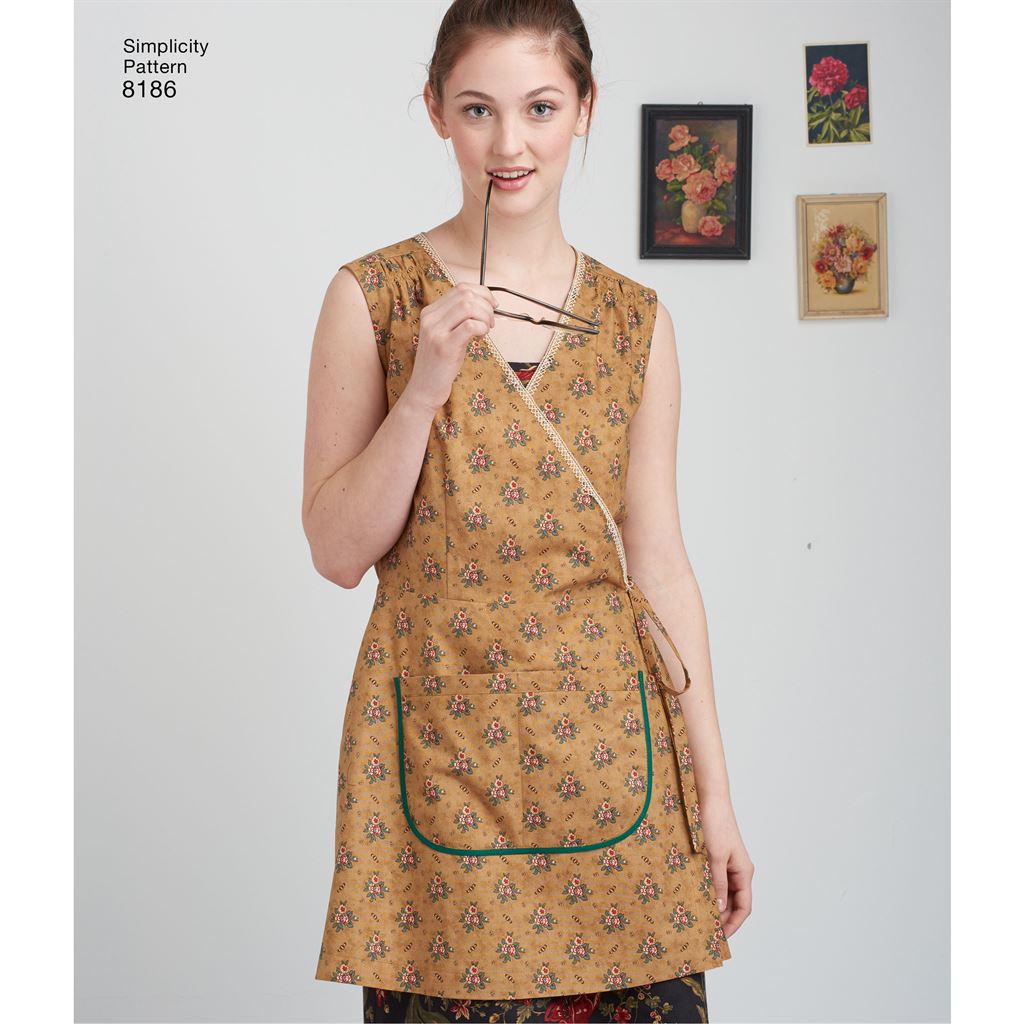 Simplicity Pattern 8186 Womens Dottie Angel Frock Wrap and Slip Dress Image 1 From Patternsandplains.com