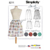 Simplicity Pattern 8211 Womens Dirndl Skirts in Three Lengths Image 1 From Patternsandplains.com
