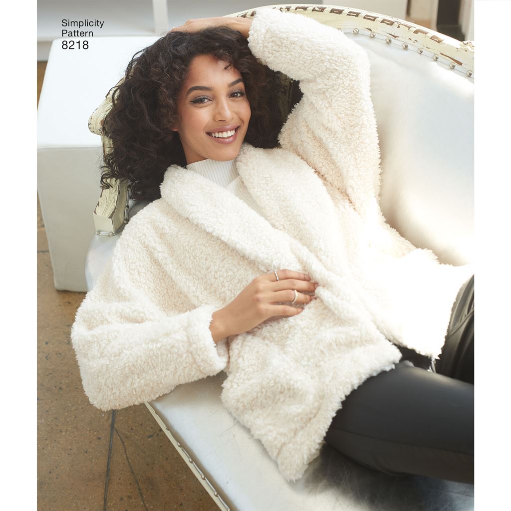 Simplicity Pattern 8218 Womens Easy to Sew Jackets and Vest Image 1 From Patternsandplains.com