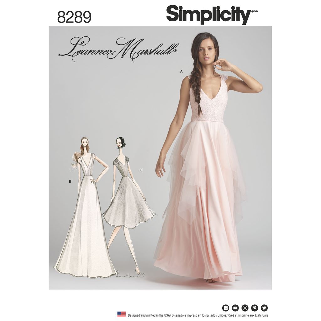 Simplicity Pattern 8289 Womens Special Occasion Dresses Image 1 From Patternsandplains.com