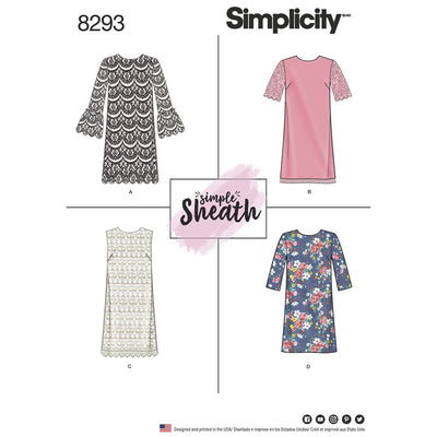Simplicity Pattern 8293 Womens Petite Dresses Image 1 From Patternsandplains.com