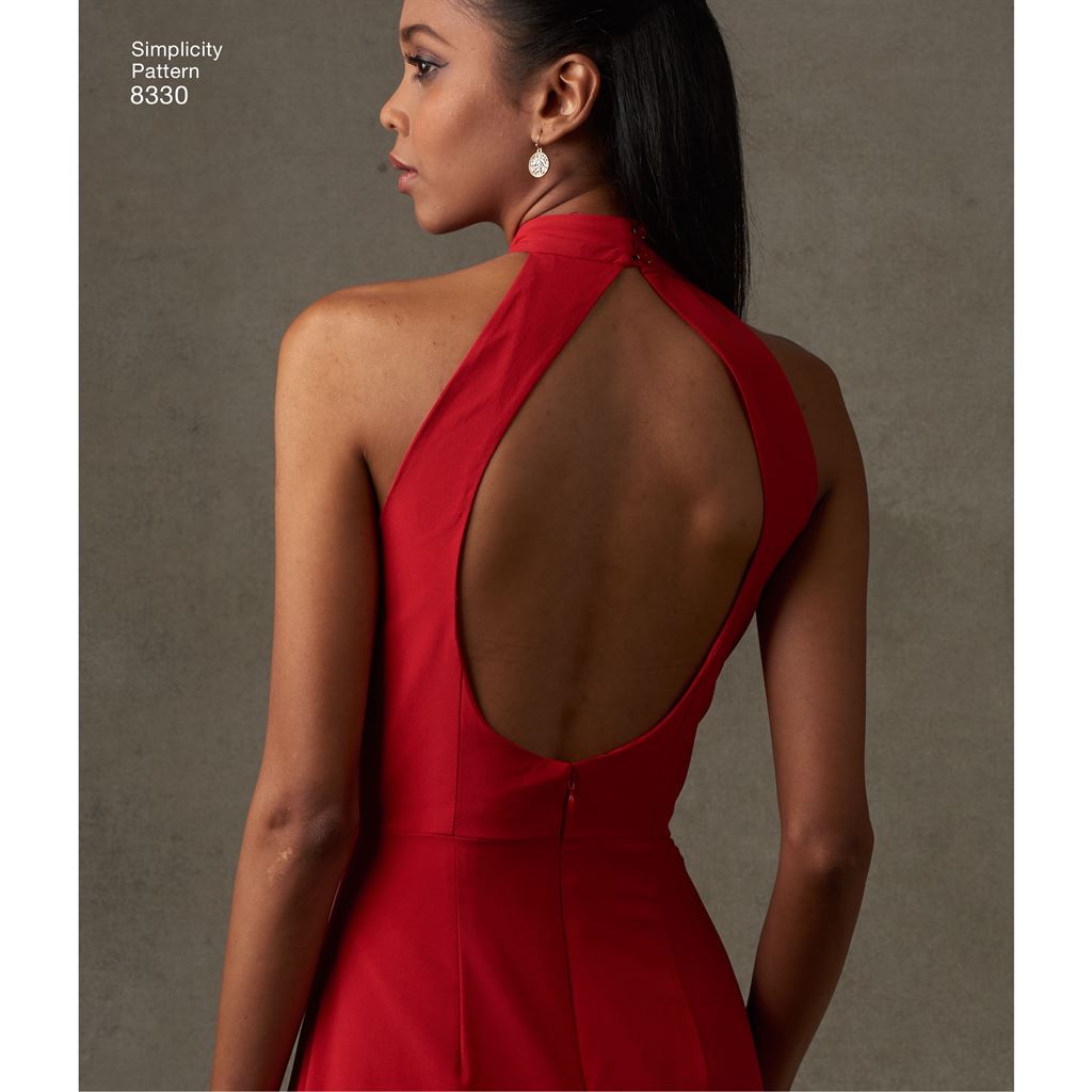 Simplicity Pattern 8330 Womens Dress with Skirt and Back Variations Image 1 From Patternsandplains.com