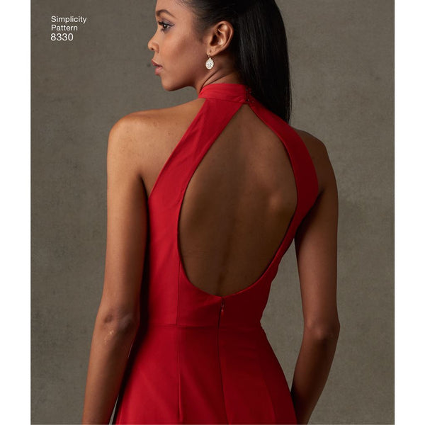 backless dress pattern Halter This pattern includes step Simplicity Pattern 8330 Women's Dress