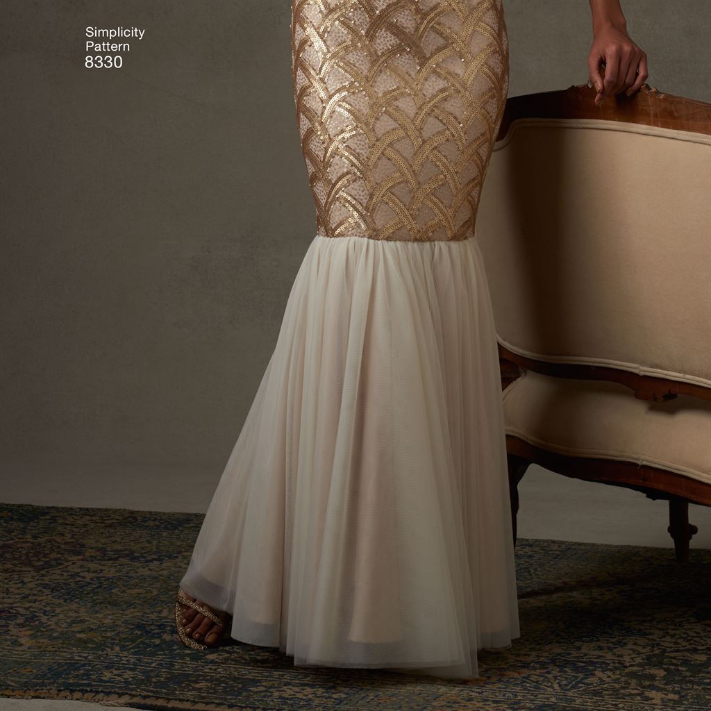 Simplicity Pattern 8330 Womens Dress with Skirt and Back Variations Image 1 From Patternsandplains.com