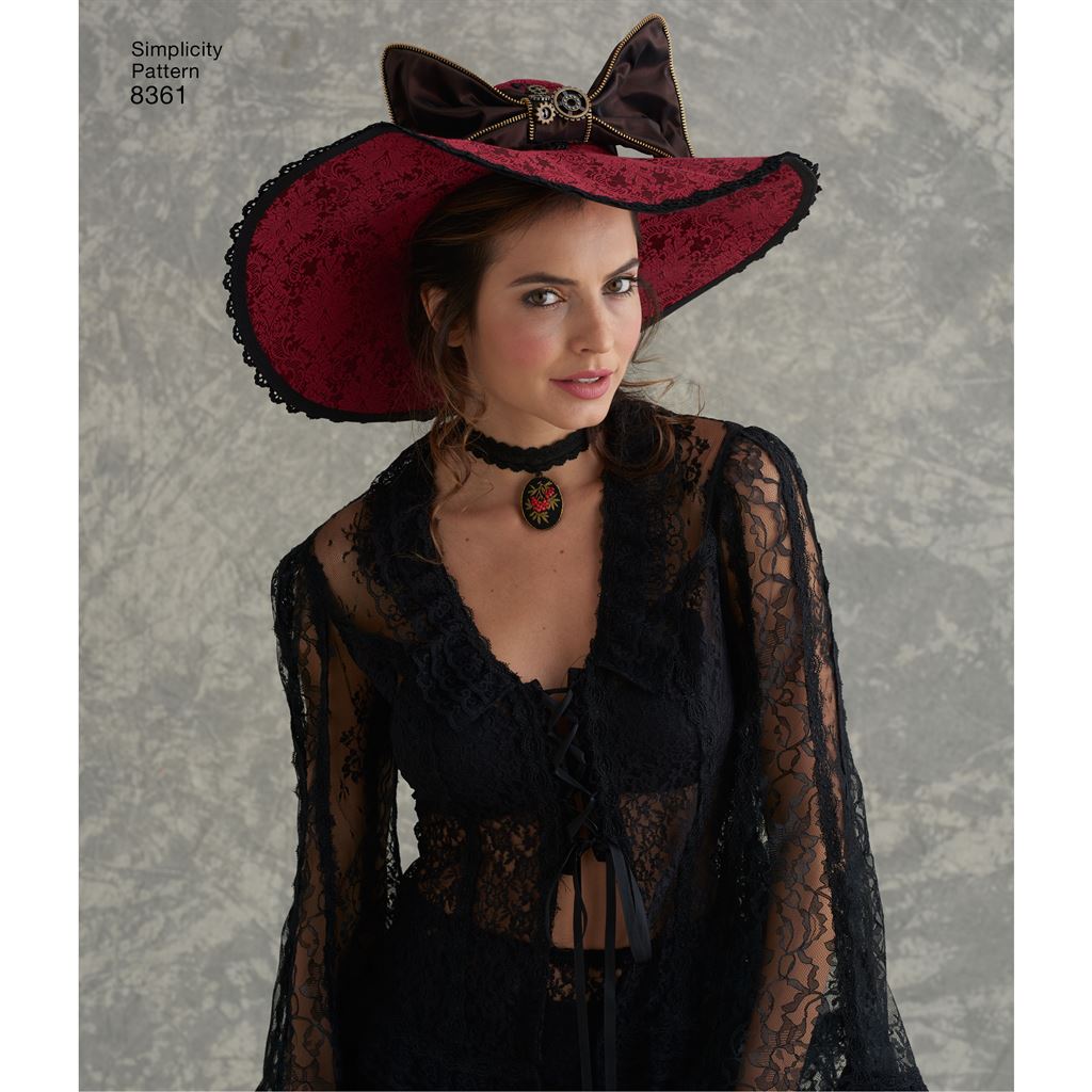 Simplicity Pattern 8361 Hats in Three Sizes S (21) M (22) L (23) Image 1 From Patternsandplains.com