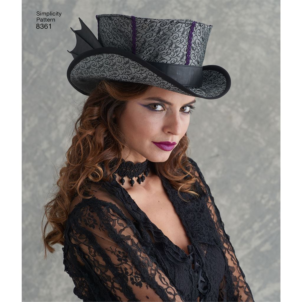 Simplicity Pattern 8361 Hats in Three Sizes S (21) M (22) L (23) Image 1 From Patternsandplains.com