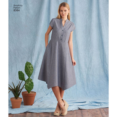 Simplicity Pattern 8384 Womens Dress with Length Variations and Top Image 1 From Patternsandplains.com