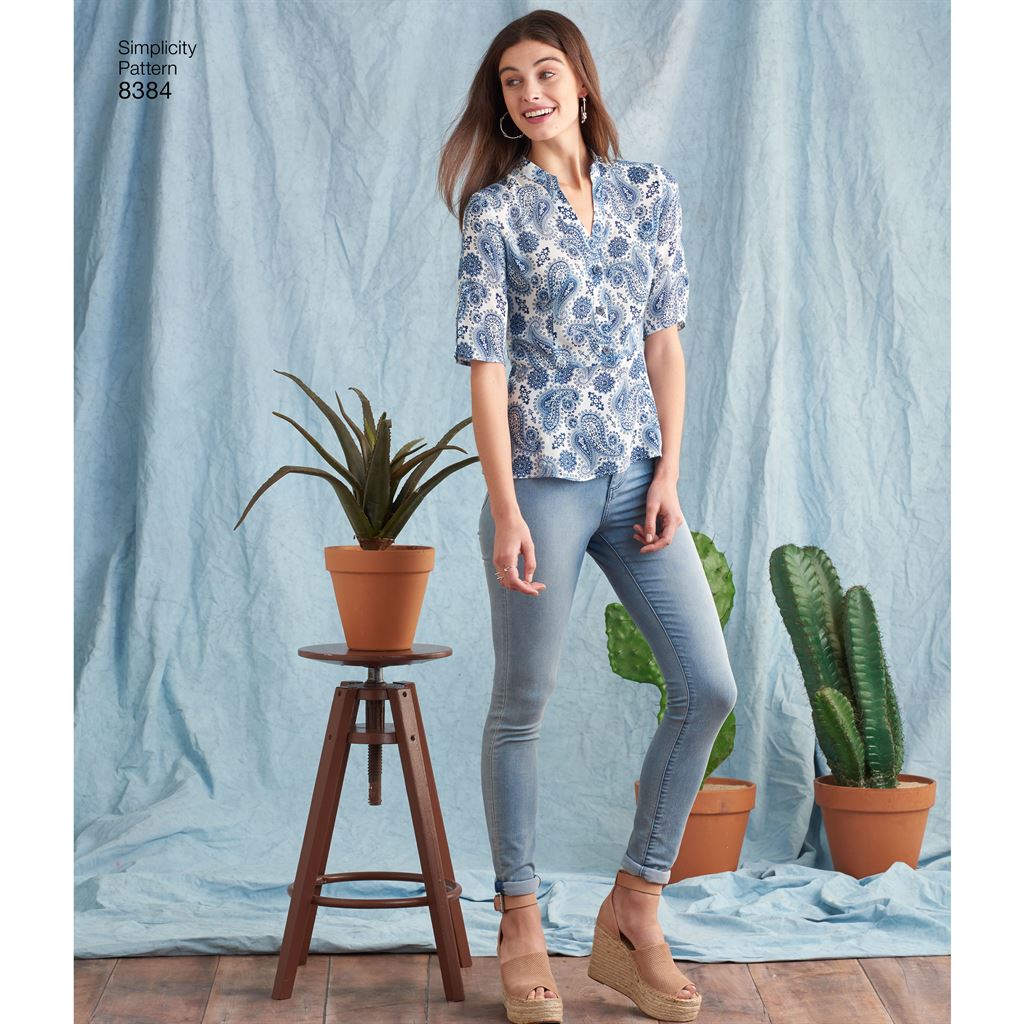 Simplicity Pattern 8384 Womens Dress with Length Variations and Top Image 1 From Patternsandplains.com