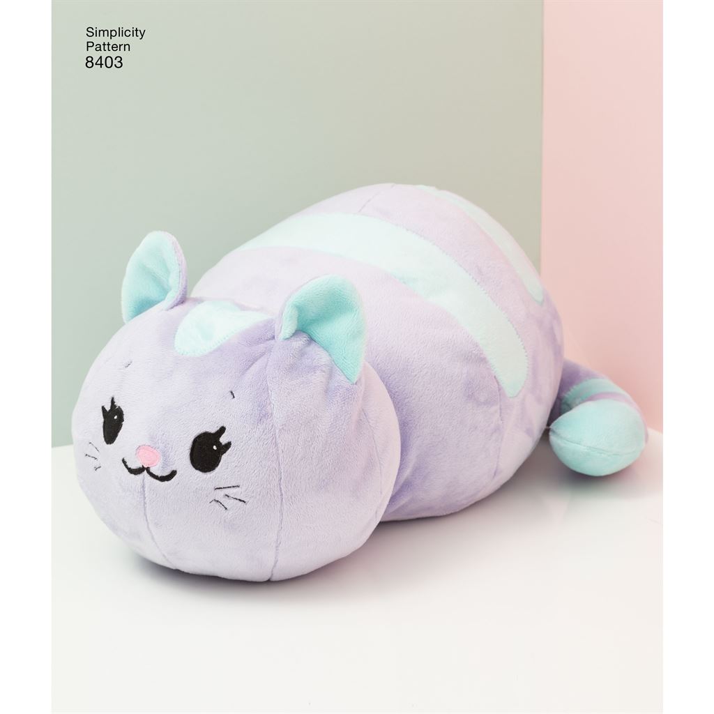 Simplicity Pattern 8403 Stuffed Kitties Image 1 From Patternsandplains.com