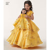 Simplicity Pattern 8405 Disney Beauty and the Beast Costume for Child and 18 Doll Image 1 From Patternsandplains.com