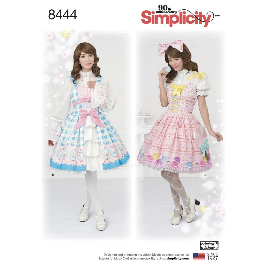 Simplicity Pattern 8444 Womens Lolita Costume Image 1 From Patternsandplains.com