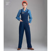 Simplicity Pattern 8447 Womens Vintage Trousers Overalls and Blouses Image 1 From Patternsandplains.com
