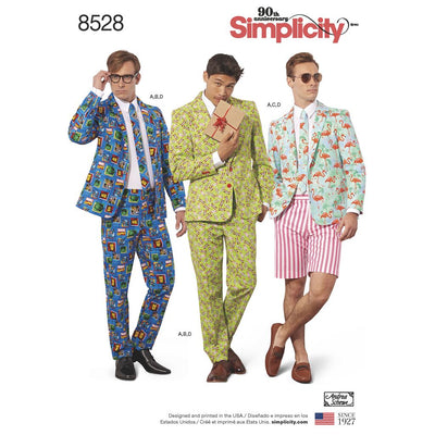 Simplicity Pattern 8528 Mens Costume Suit Image 1 From Patternsandplains.com